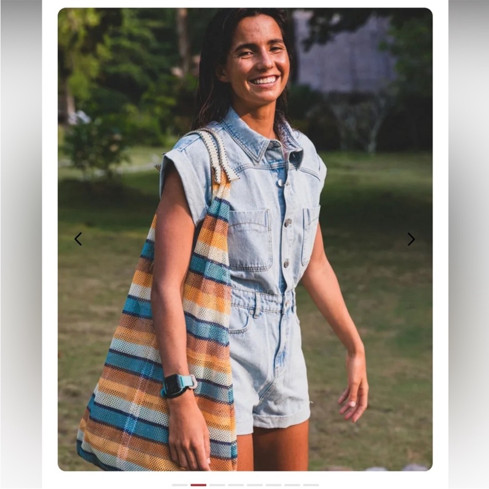 Rip curl denim romper size medium